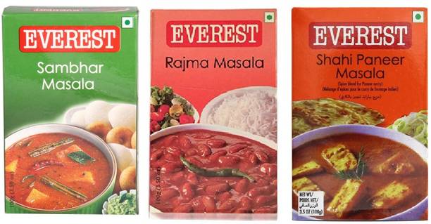 EVEREST Sambhar + Rajma + Shahi Paneer (100 gm each)
