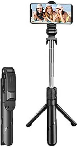 HIFY luetooth Selfie Stick Tripod, Mini Extendable 3 in 1 Aluminum Selfie Stick with Wireless Rechargeable Remote and Tripod Stand 270 Degree Rotation for Smartphone Tripod