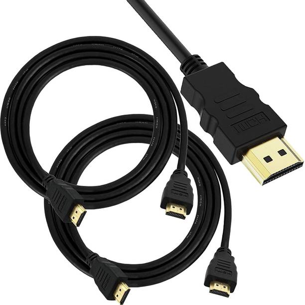 BIGGEAR  TV-out Cable (Pack of 2) High Speed HDMI Male to HDMI Male HDMI Cable TV Lead 1.4V Ethernet 3D Full HD 1080p