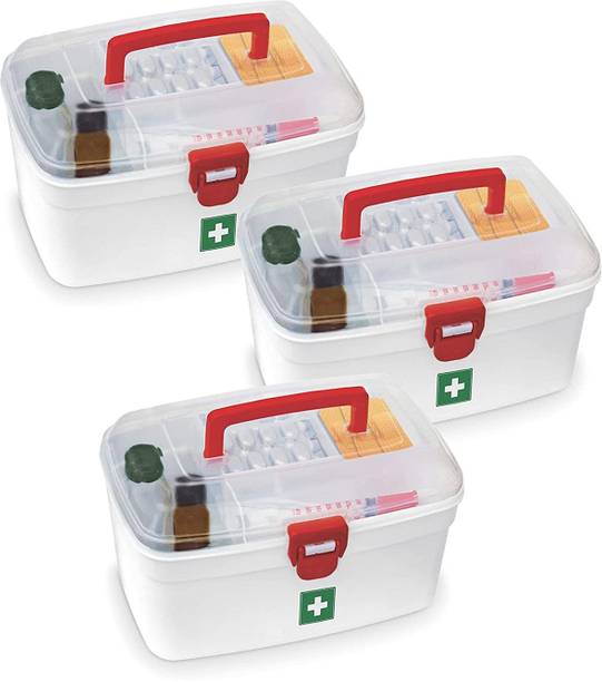 MILTON set of 3 storage box  - 2500 ml प्लास्टिक यूटीलिटी कंटेनर