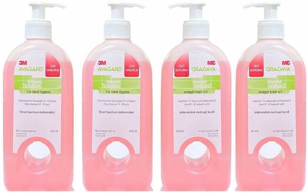 3M Avagard CHG Handrub with Dispenser Pump (500 ml) Ethyl IP 70% v/v Hand Rub Pump Dispenser
