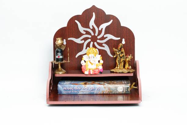 STASTORE Art and Craft Wooden Temple Beautiful Plywood Mandir Pooja Room Home Decor Office. Engineered Wood Home Temple