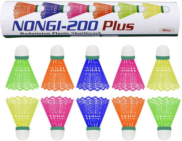 Nongi 200 Plus Plastic Shuttle  - Multicolor