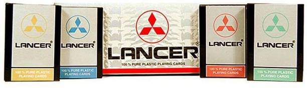 GULABSONS LANCER 100 % PLASTIC PLAYING CARDS SET OF 4
