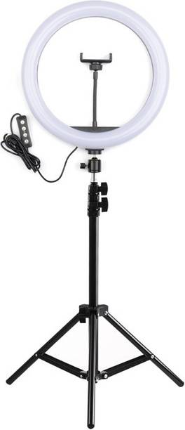 Webilla Selfie Ring Light with Tripod Stand and Phone Holder, 12 inch Dimmable LED Camera Ring Light with 3 Light Modes For YouTube | Photo-shoot | Video shoot | Live Stream | Makeup & Vlogging Ring Flash