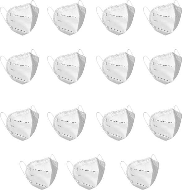 MASQ 100% Certified CE, FDA, GMP, ISO Approved Anti-Pollution, Anti-Bacterial, Anti-Viral 5 Layer Protection, N95/KN95 FFP2 Face Mask for Unisex, Men, Women, Boys & Girls (BFE>95%) N95Mask_15 Reusable, Water Resistant