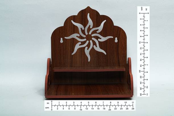 STASTORE Wooden Singhasan Temple. Wall Hanging and Table Top | Home Mandir Temple | Home Decor Beautiful Wooden Temple.Wooden Wall Mounted Hanging Puja Temple Stylish Wood God Stand for Pooja Room Mandir Devghar Stand for Home Engineered Wood Home Temple