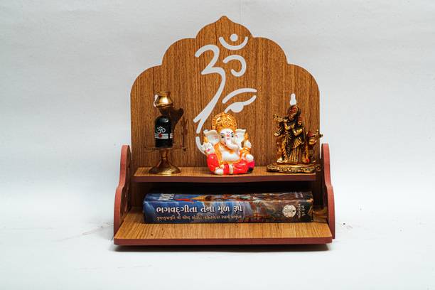 Rudrax Wooden Singhasan Temple Attractive Mandir Pooja Room Home Decor Office OR Home Temple. Engineered Wood Home Temple
