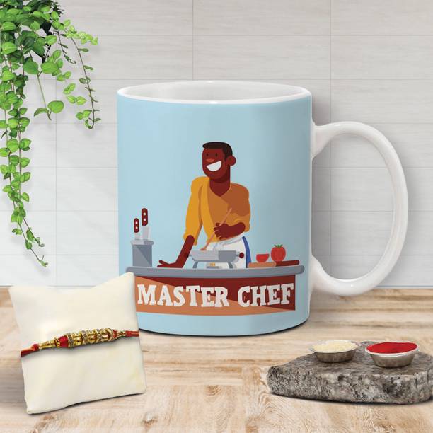 Flipkart SmartBuy Designer 2021 Stybuzz - FKSB - Mug Rakhi 2 Assorted Chawal Roli Pack  Set