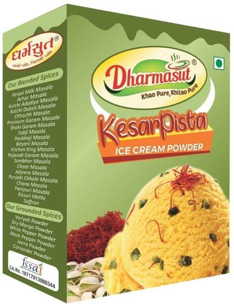 Dharmasut Kesar Pista Ice Cream Mix Powder (Pack of 1) 100 g