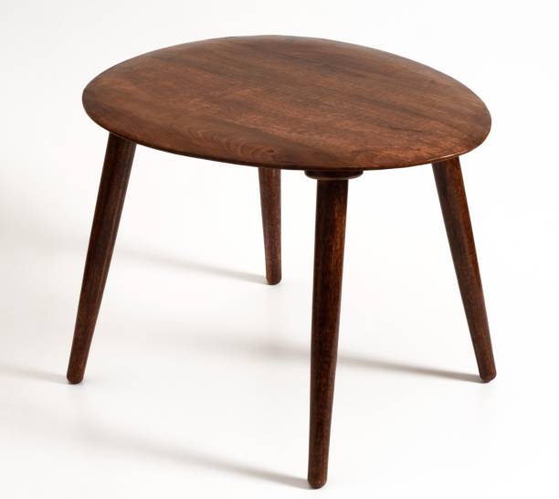 Amaze Shoppee Oval Coffee Table|Cocktail Table with 4 Legs|Side Table|End Table|Portable Tables for Living Room Decor |Center Table Decor and Home Decoration Furniture Engineered Wood Coffee Table Engineered Wood Coffee Table Solid Wood Bedside Table