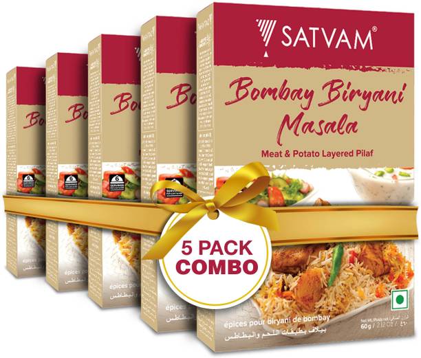 Satvam Bombay Biryani Masala (Pack of 5)|(5*60g)