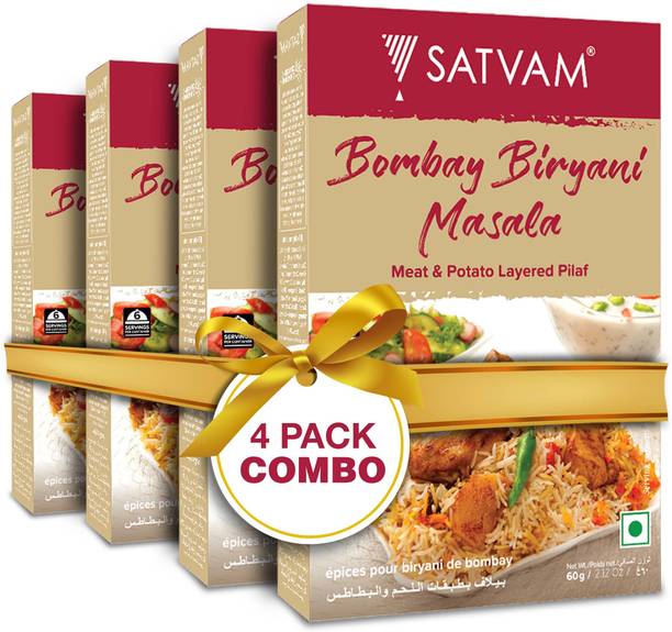 Satvam Bombay Biryani Masala (Pack of 4)|(4*60g)