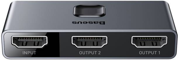 Baseus bidirectional HDMI - 2x HDMI splitter switcher 4K / 30 Hz gray HDMI Splitter