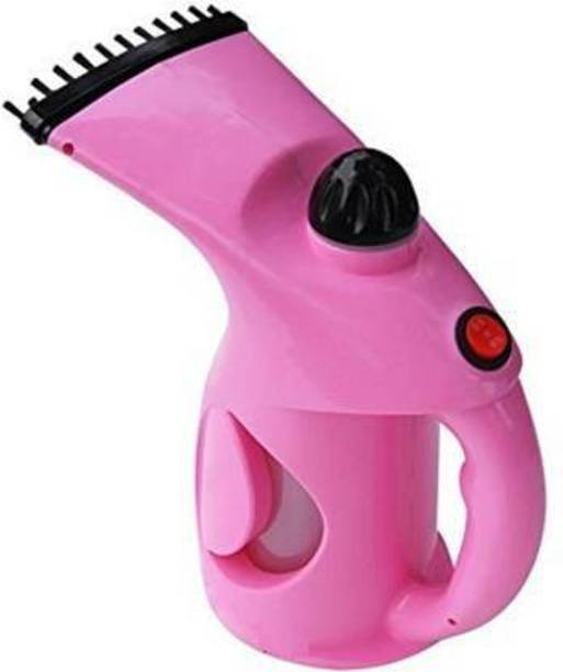 Pushcart ™ Handheld Garment Facial Steamer Portable Family Fabric Steam Brush, Face and Nose, Cold And Cough, Face Steamer Machine ( RZ 608 Steamer ) Pink Color Professional Facial Steamer