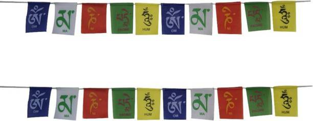 VOILA Tibetan Flag Square Car Window Flag
