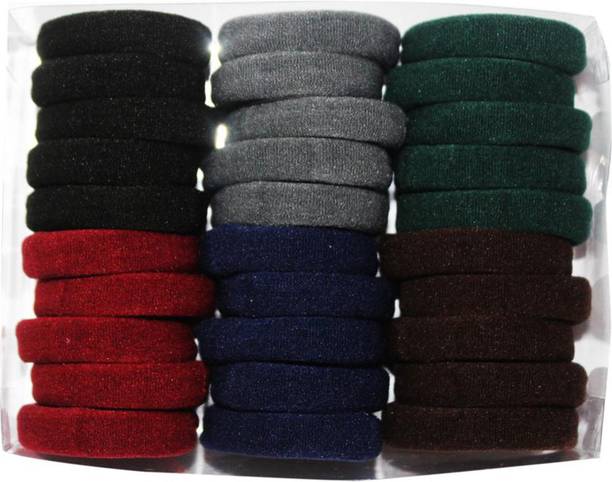 Fabowlous Hair Rubber Bands Hair Bands Elastic Rubber Bands Accessories for Girls/Women Bright Color (1 Box Have 30 Pack) Rubber Band Rubber Band (Pack of 30) Rubber Band