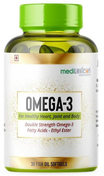 medilexicon Omega 3 Fish Oil 1000 mg (180mg EPA and 120mg DHA) (30 Softgels)