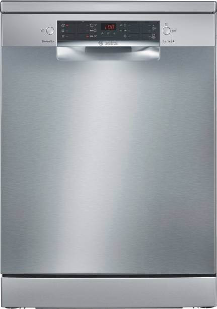 BOSCH SMS46KI03I Free Standing 14 Place Settings Intensive Kadhai Cleaning| No Pre-rinse Required Dishwasher
