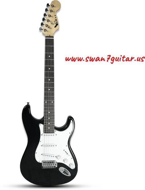 swan7 ST-01 Maven Series Black Electric Guitar Electro-acoustic Guitar