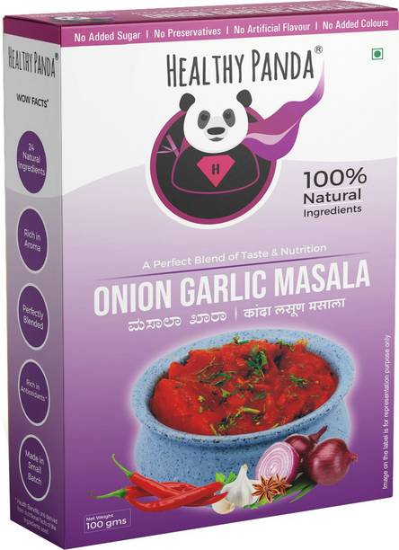 HEALTHY PANDA Maharastrian Kanda Lasun Masala / Onion Garlic Masala / Masala Khara / Kanda Lasoon Masala / Desi Ghati Masala / Marwadi Chutney / Mirch Masala 100% Fresh & Natural (200 Gms ) 100 Gms X 2