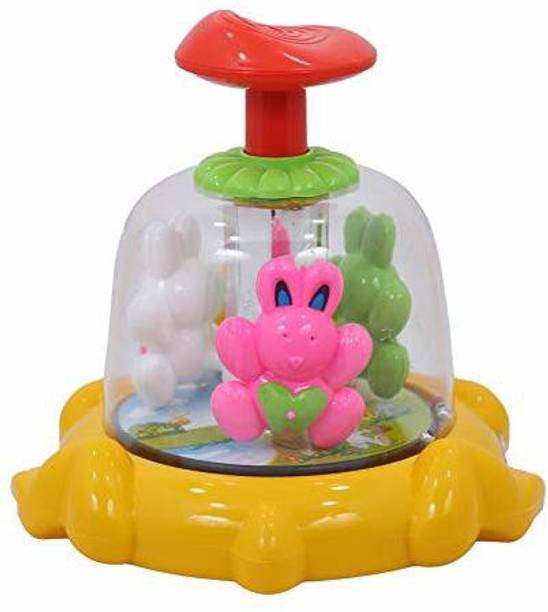 Veryke Funny Spiner Push and Spin Mini Popper for Toddlers and Kids (Multi Color)