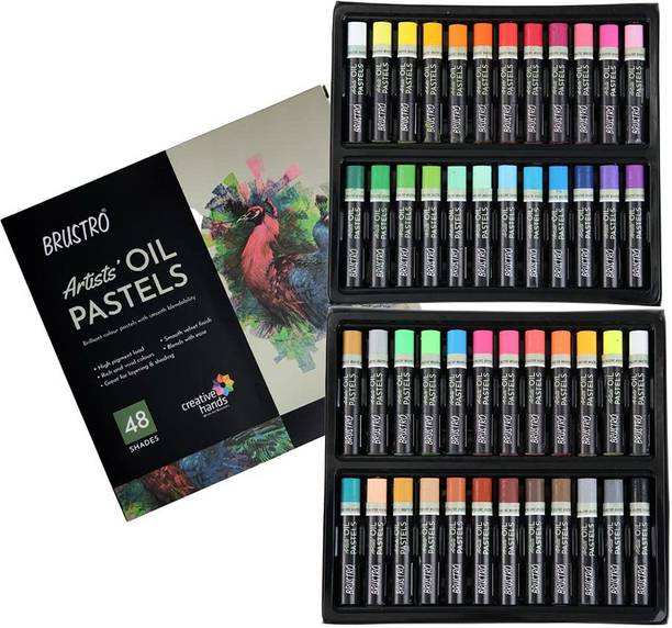 BRuSTRO Artists Oil Pastel Set of 48
