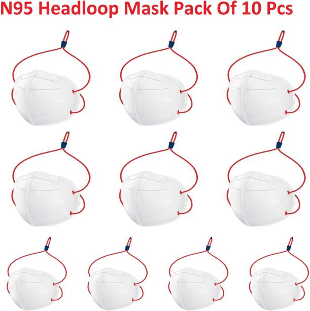 Bleus Certified N95 Headloop Mask 5 Layer Reusable Anti - Pollution , Anti - Virus Breathable Face Mask with Nose Pin BN95HP Water Resistant, Reusable, Washable