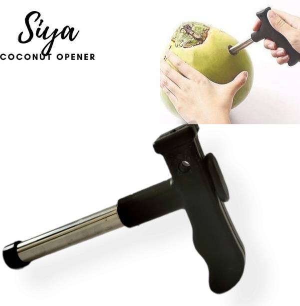 SIYA SIYA Stainless Steel Premium Coconut Opener Driller Knife Tool Straight Peeler (Stainless Steel) Straight Peeler