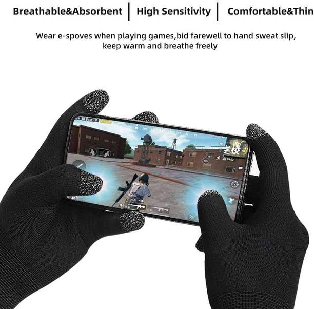 TECHGEAR Smart Gaming Gloves for PUBG Touch Screen Gaming Gloves Finger Sleeve