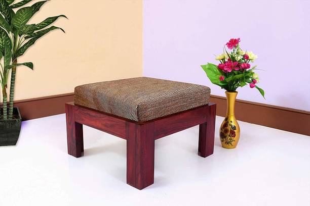 CHITRA FURNITURE Solid Wood Sheesham Wood Bedroom Stool For Living Room, Seating, Bedroom Living & Bedroom Stool
