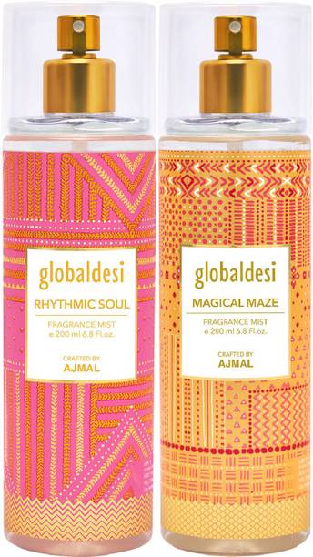 Rhythmic Soul & Magical Maze Pack of 2 Body Mist 200ML each Perfume  -  400 ml
