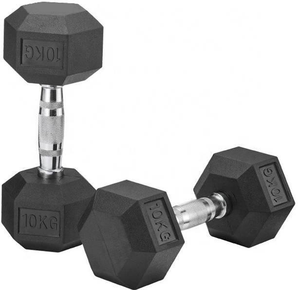 YMD Hexa Double Hexagon 10KGx2 Fixed Weight Dumbbell