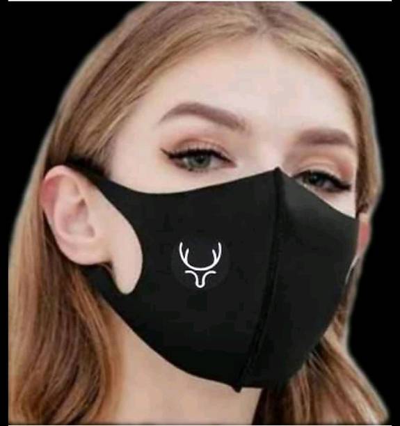 Jigyaasaa SCUBA MASK BLACK 003 Reusable, Washable Cloth Mask