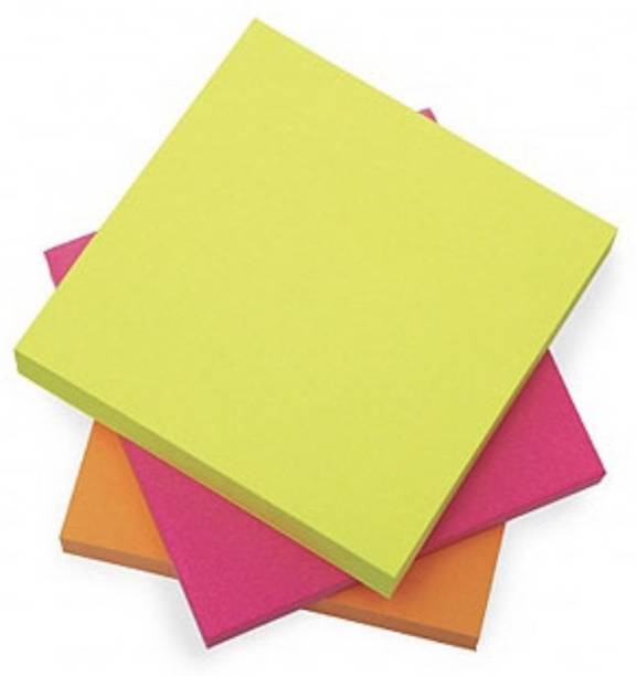 officekart Colour Sticky Notes (Pack of 3, 240 Sticky Notes) 80 Sheets NEON STICKY NOTES 3" X 3", 3 Colors