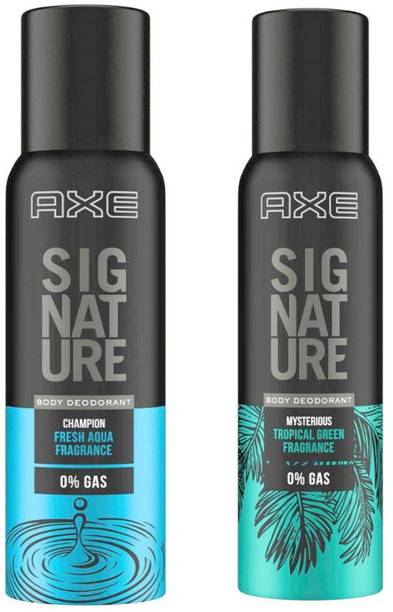 AXE Signature Champion + Mysterious Body Deodorant 2X122ml Deodorant Spray - For Men