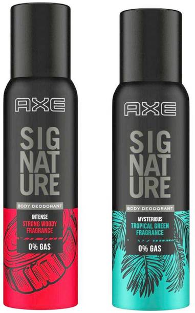 AXE Signature Intense + Mysterious Body Deodorant 2X122ml Deodorant Spray  -  For Men