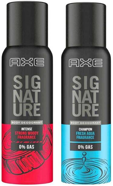 AXE Signature Intense + Champion Body Deodorant 2X122ml Deodorant Spray - For Men
