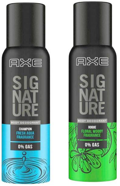 AXE Signature Champion + Rogue Body Deodorant 2X122ml Deodorant Spray  -  For Men