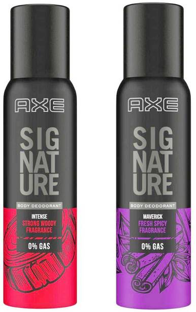 AXE Signature Intense + Maverick Body Deodorant 2X122ml Deodorant Spray  -  For Men