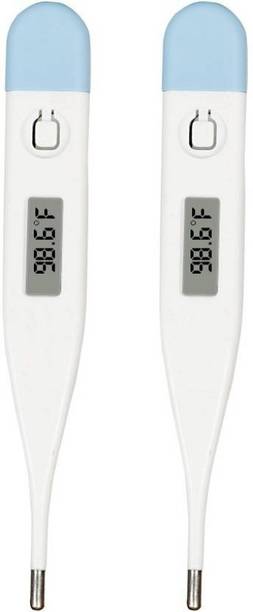 PAXMAX 2pc Digital Thermometer with One Touch Operation for Child and Adult Oral or Underarm DT01 Thermometer