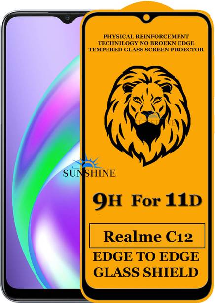 SUNSHINE Edge To Edge Tempered Glass for Realme C12