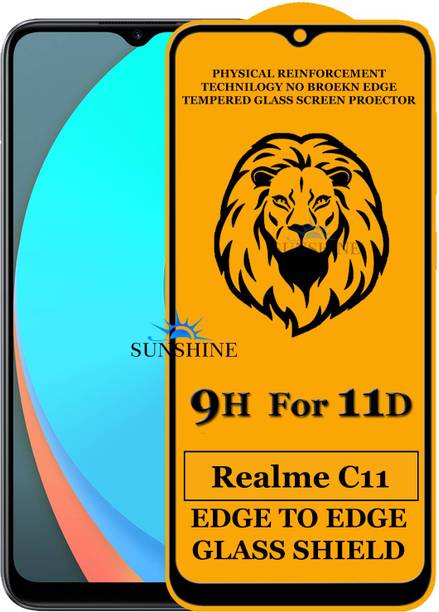 SUNSHINE Edge To Edge Tempered Glass for Realme C11