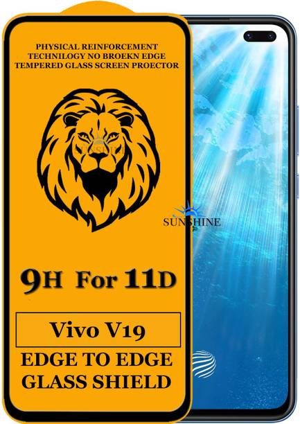 SUNSHINE Tempered Glass Guard for Edge to Edge Tempered Glass For - VIVO V19