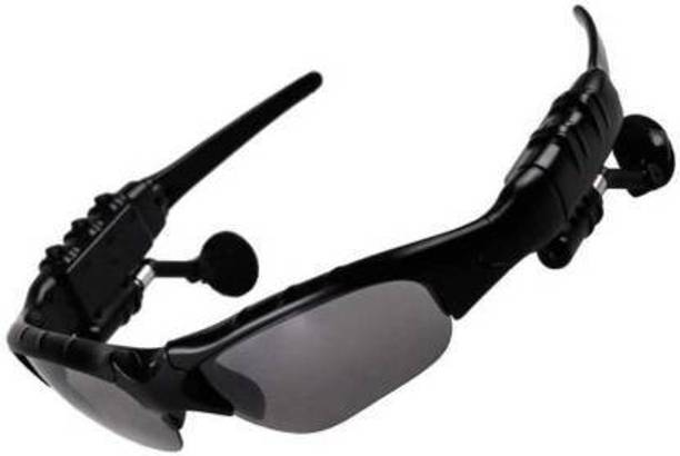 CANDYVILLA Clear 3D Sound Foldable Adjustable Headphone Wireless Music Bluetooth Sunglass With Noise-Cancelling Features Built-in Microphone Easily Connects With All Smartphones