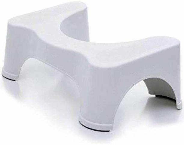axiesh Comfortable Sturdy Squat Toilet Foot Step Stool Women's Plastic Anti-Slip Stool for Western Toilet Scientific Angle, Potty Training Foot Supporter for Kids and Adults Bathroom Stool