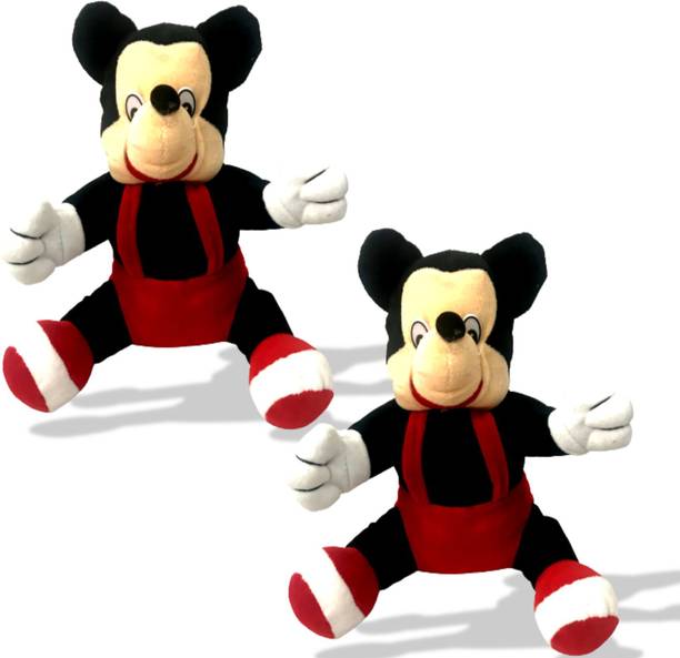 Decoready Mickey Mouse Disney soft toy Kids favourite Cartoon Character Set of 2  - 26 cm