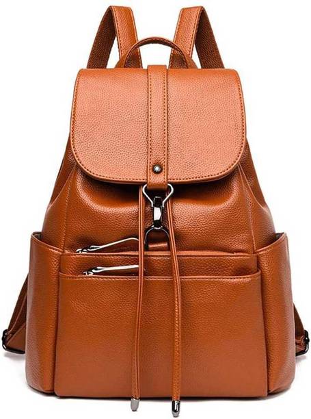 JAISOM Small 10L Backpack Stylish Backpack cum Handbag cum Shoulder Bag For Girls & Women's ( BROWN ) 10 L Backpack