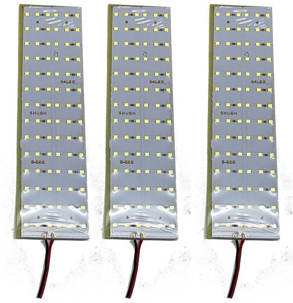TechSupreme Pack Of 3 12V High Brightness DC LED Bulb 84 SMD LED Light for Car, Home,Kitchen,e rickshaw and Light Light Electronic Hobby Kit