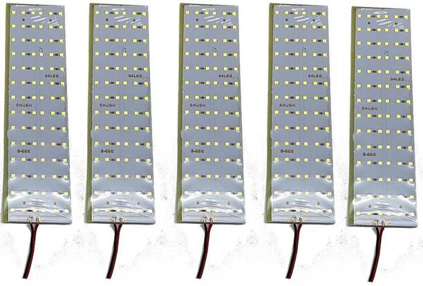 TechSupreme Pack Of5 12V High Brightness DC LED Bulb 84 SMD LED Light for Car, Home,Kitchen,e rickshaw and Light Light Electronic Hobby Kit